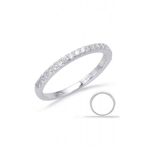 S Kashi & Sons Prong Set Wedding Band EN8089-BWG