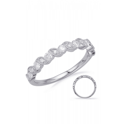 S Kashi & Sons Stackables Wedding Band EN8176-BWG