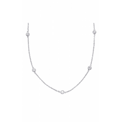 S Kashi & Sons Diamond By The Yard Necklace  N1077-2.7MWG