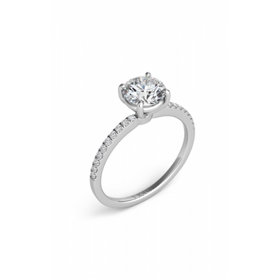 S Kashi & Sons Side Stone Engagement Ring EN7470-1WG
