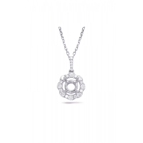 S Kashi & Sons Halo Necklace P3292-50WG