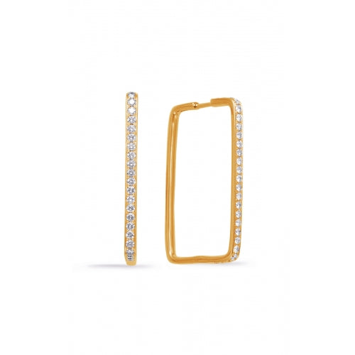 S Kashi & Sons Hoop Earrings E7999YG