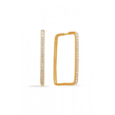 S Kashi & Sons Hoop Earrings E7999YG