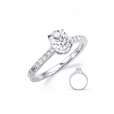 S Kashi & Sons Side Stone - Prong Set Engagement Ring EN8179-8X6MOVWG