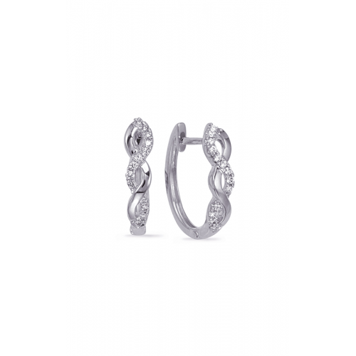 S Kashi & Sons Hoop Earrings E8025WG