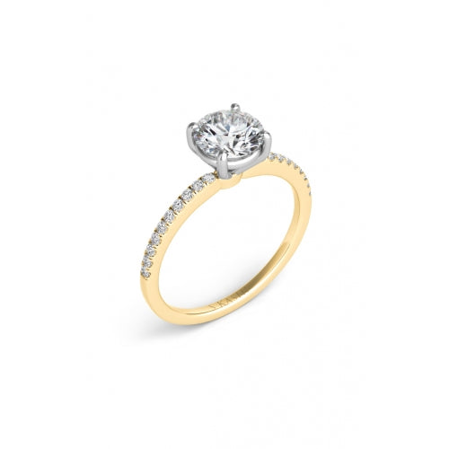S Kashi & Sons Side Stone - Prong Set Engagement Ring EN7470-15WG