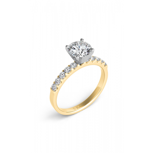 S Kashi & Sons Side Stone - Prong Set Engagement Ring EN6708YG