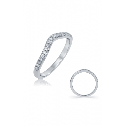 S Kashi & Sons Curved Wedding Band EN7643-BWG