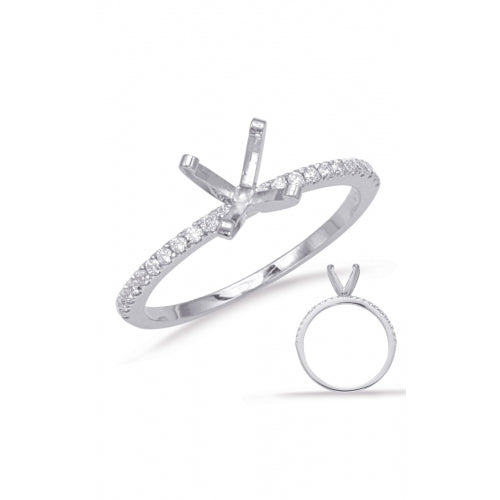 S Kashi & Sons Side Stone - Prong Set Engagement Ring EN1705WG