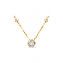 S Kashi & Sons Halo Necklace N1053-3.5MYG