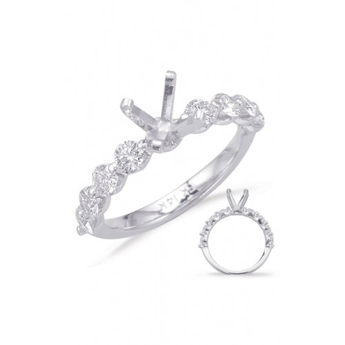 S Kashi & Sons Side Stone - Prong Set Engagement Ring EN6247WG