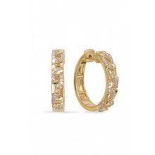 S Kashi & Sons Hoop Earrings E8121YG