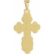 14K Yellow 12x8 mm Orthodox Cross Pendant R4062:63180:P