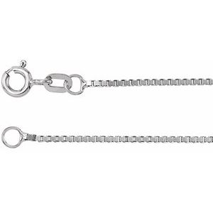 Sterling Silver 1 mm Box 24" Chain CH22:70005:P