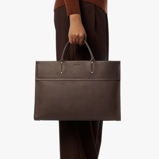 Shinola Leather Day Satchel S0320301980-1-Espresso-OS-VNM