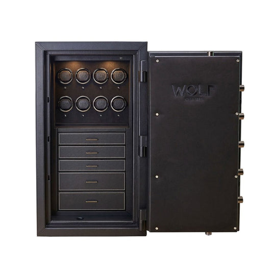 Wolf Athos 8 Piece Watch Winder and Jewelry Safe 4900803