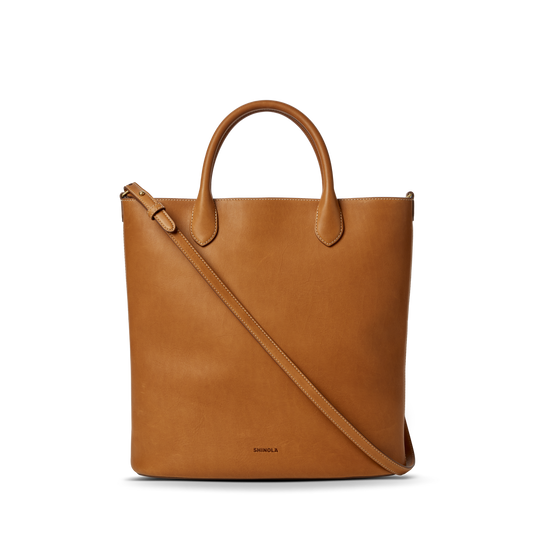 Shinola Leather 12 Hour Tote Bag S0320301992-1-Tan-OS-VNM