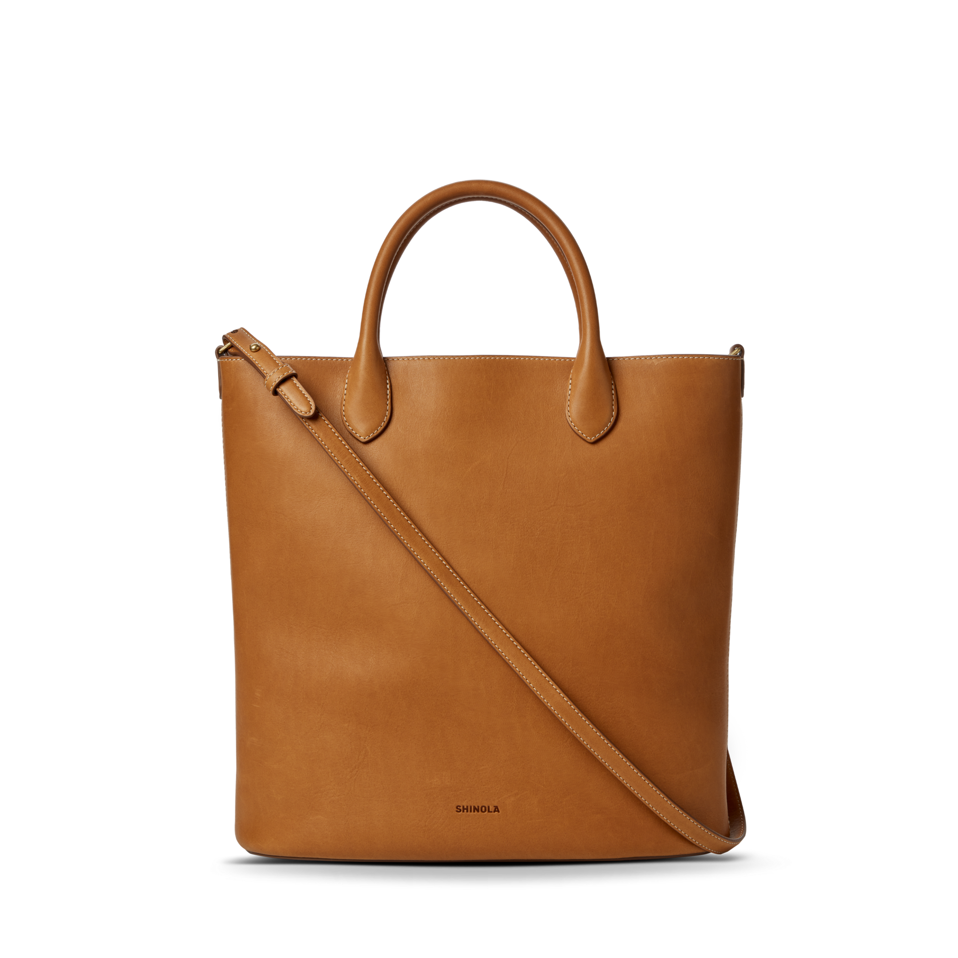 Shinola Leather 12 Hour Tote Bag S0320301992-1-Tan-OS-VNM