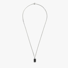 Shinola Jewelry Onyx Tag Necklace S1820304684-1-StrlngSil-OS-THA