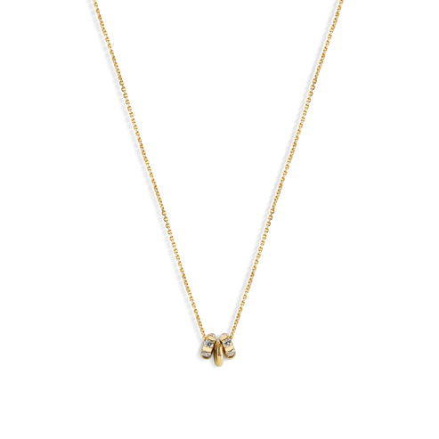 Shinola Jewelry Rondelle Charm Necklace S1820293879-C-14kYG-OS-THA