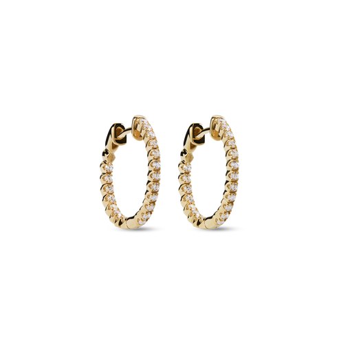 Shinola Jewelry 1/2 Carat Diamond Hoop Earrings S1820309325-C-14kYG-OS-IND