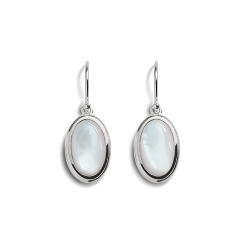 Shinola Jewelry Heirloom Mother Of Pearl Drop Earrings S1820304581-1-StrlngSil-OS-THA