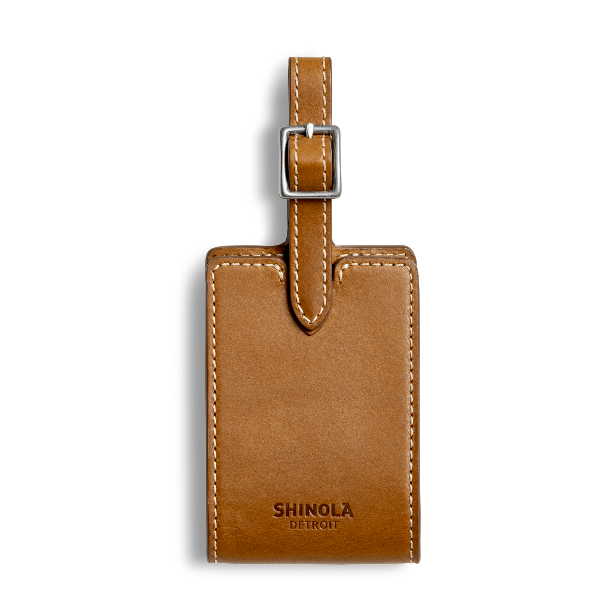Shinola Leather Luggage Tag S0320294831-1-Tan-OS-VNM
