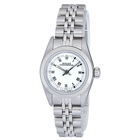 Ladies Rolex Oyster Perpetual 26 White Dial Ladies 67180