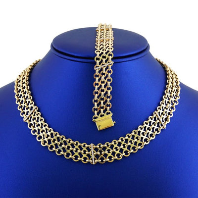 14k Women’s Gold Necklace & Bracelet (Set)