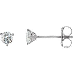 18K White 1/4 CTW Natural Diamond Stud Earrings 66233:60057:P