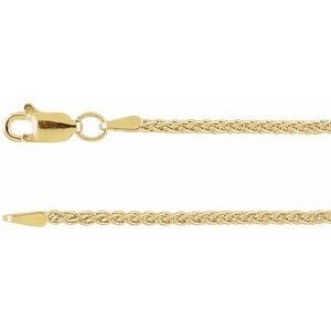 14K Yellow 1.8 mm Wheat 16" Chain