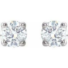 14K White 1/5 CTW Natural Diamond Stud Earrings 1874:70189:P