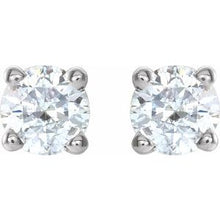 14K White 1/4 CTW Natural Diamond Stud Earrings 1874:70190:P