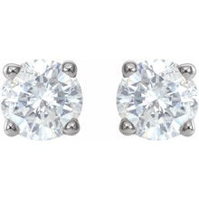 14K White 3/4 CTW Natural Diamond Stud Earrings 1874:60008:P