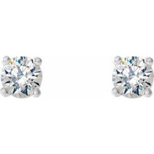 14K White 1/3 CTW Natural Diamond Cocktail-Style Earrings 29762:6008:P