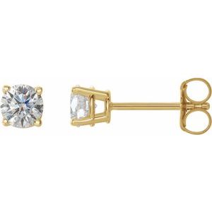 14K Yellow 1/2 CTW Natural Diamond Stud Earrings 1874:60022:P