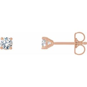 14K Rose 1/5 CTW Natural Diamond Cocktail-Style Earrings 29762:6066:P