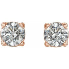 14K Rose 1/4 CTW Natural Diamond Stud Earrings 1874:70230:P