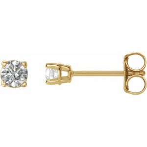 14K Yellow 1/5 CTW Natural Diamond Stud Earrings 1874:70205:P