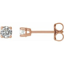 14K Rose 1/5 CTW Natural Diamond Stud Earrings 1874:70229:P