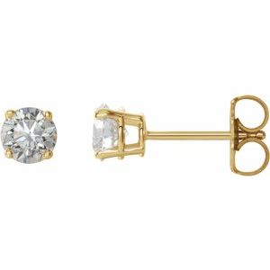 14K Yellow 3/4 CTW Natural Diamond Stud Earrings 1874:70209:P