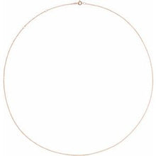 18K Rose 1 mm Cable 20