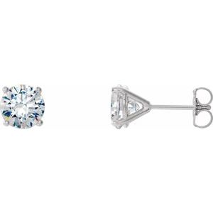 14K White 2 CTW Natural Diamond Cocktail-Style Earrings 29762:6028:P