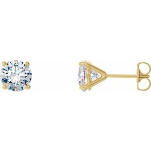 14K Yellow 1 1/2 CTW Natural Diamond Cocktail-Style Earrings