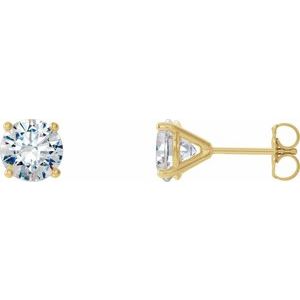 14K Yellow 1 1/2 CTW Natural Diamond Cocktail-Style Earrings 29762:6089:P