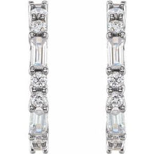 14K White 1/5 CTW Natural Diamond 17.2 mm Hoop Earrings 86789:631:P