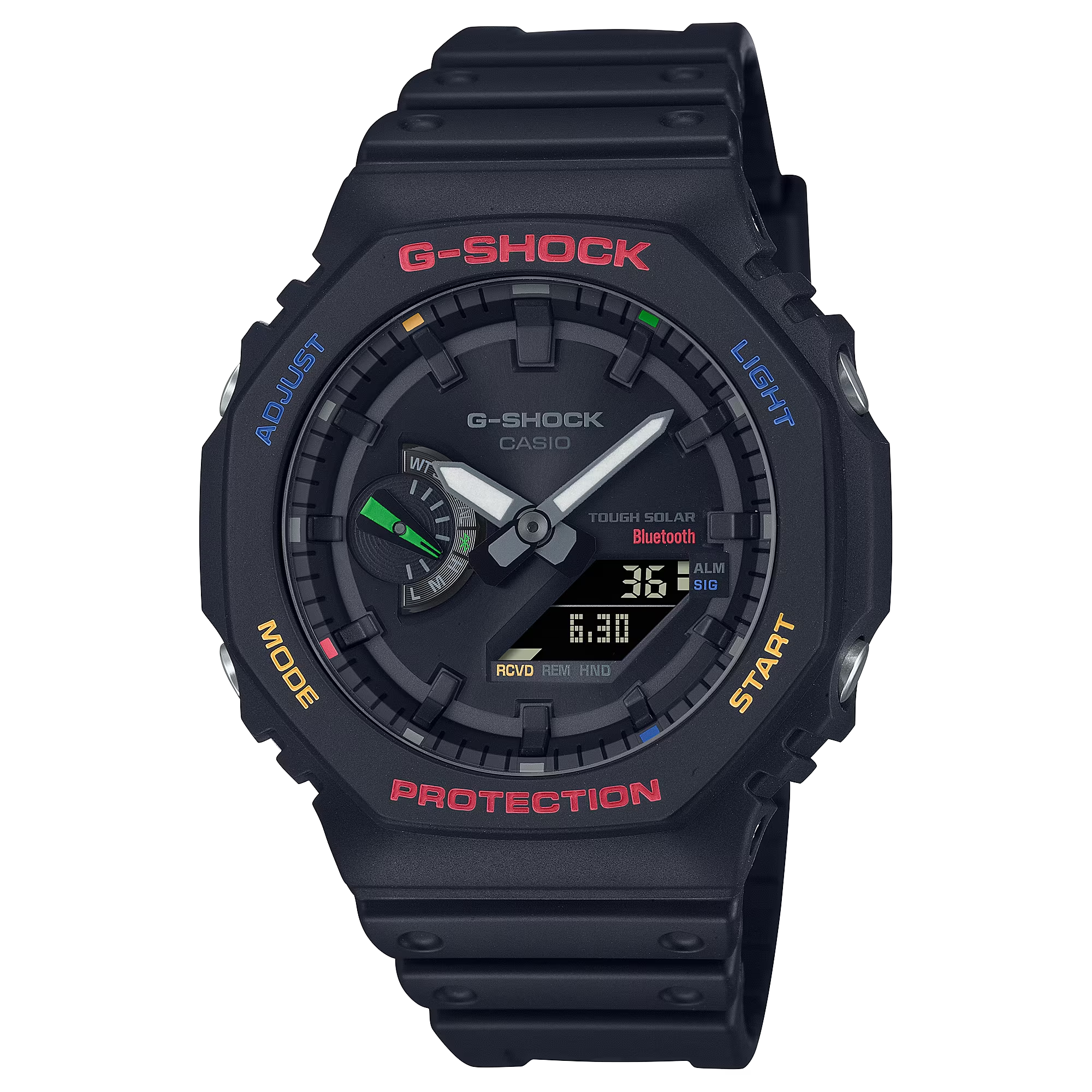 G-Shock GAB2100FC-1A Colorful Splash Black Octagon