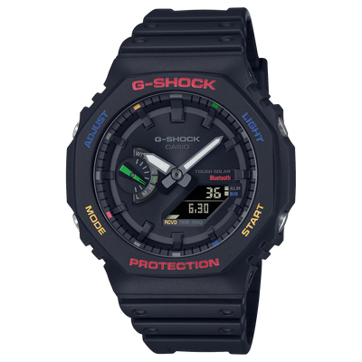 G-Shock GAB2100FC-1A Colorful Splash Black Octagon