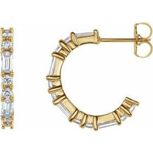 14K Yellow 1/5 CTW Natural Diamond 17.2 mm Hoop Earrings 86789:632:P