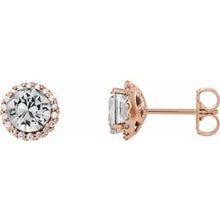 14K Rose 3/8 CTW Natural Diamond Earrings 86509:772:P